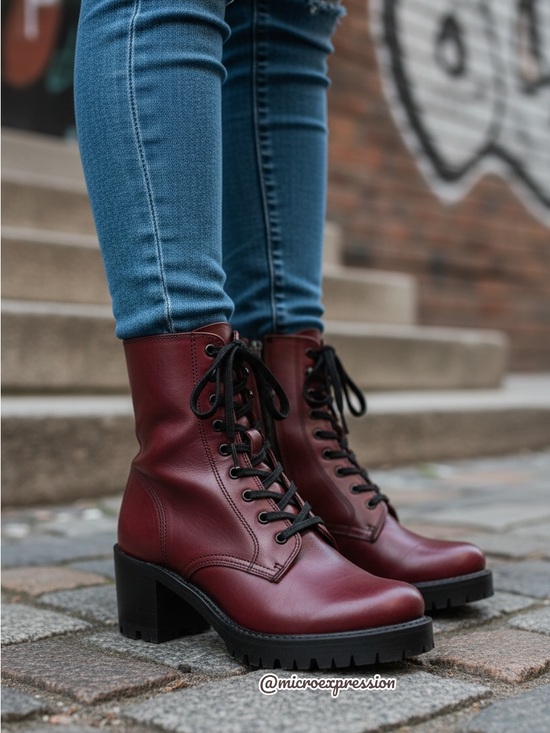 Frye Shoes - $528 Frye Sabrina Moto Oxblood Burgundy Red Lace Up Leather Combat Ankle Boot